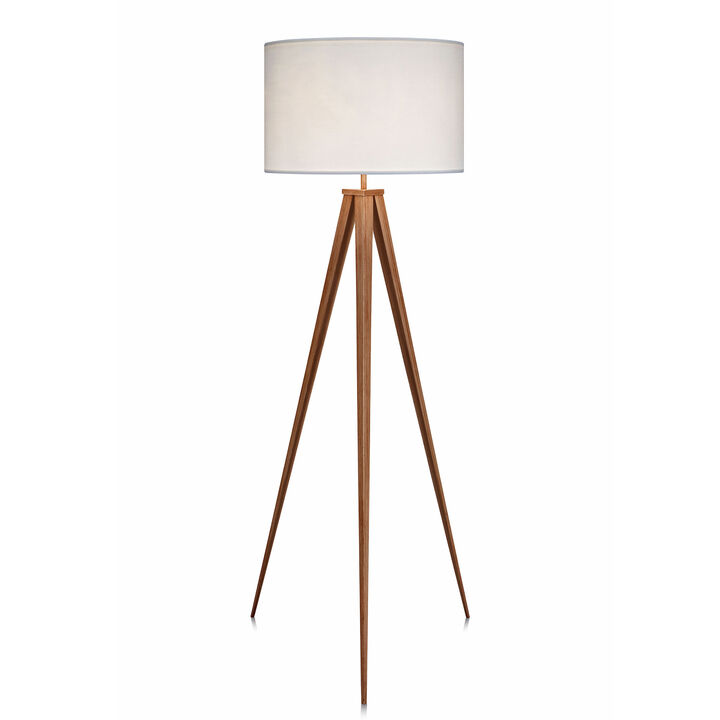 Romanza 60" modern Tripod Floor Lamp with Drum Shade