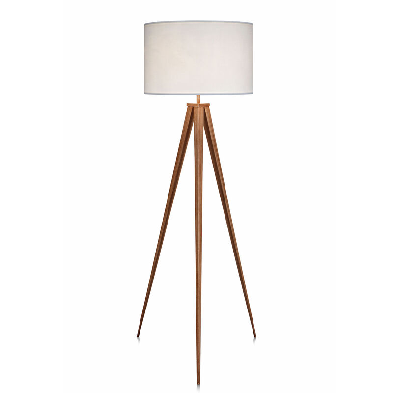 Romanza 60" modern Tripod Floor Lamp with Drum Shade image number 0
