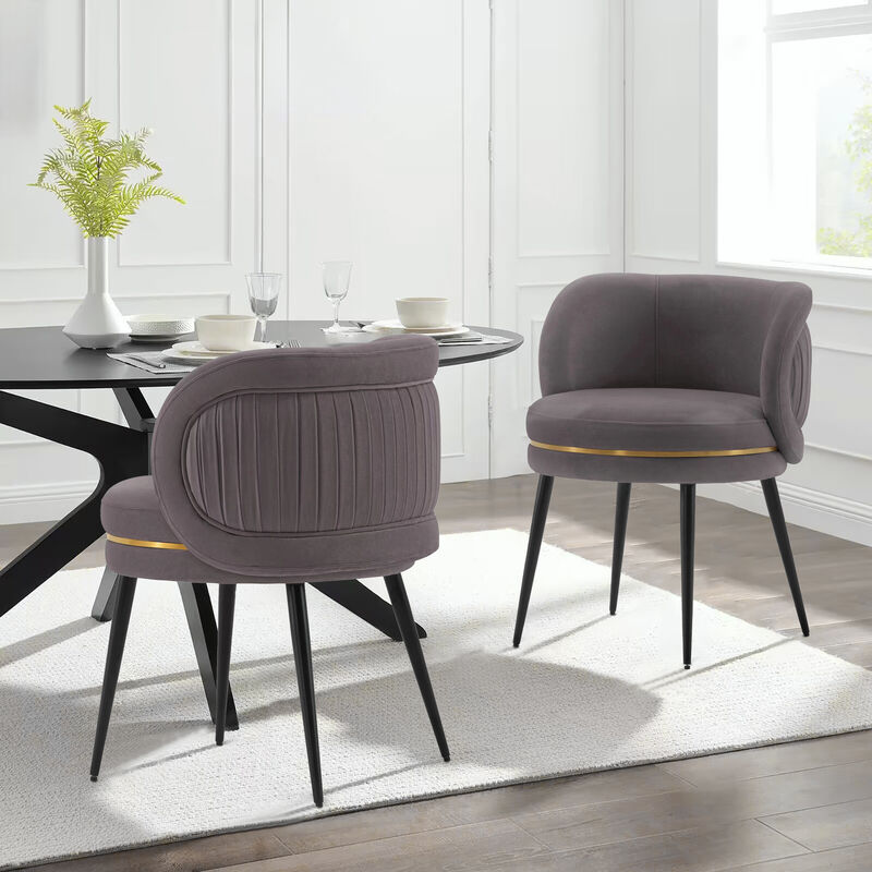 Kaya Gray Dining Chairs (Set of 2)