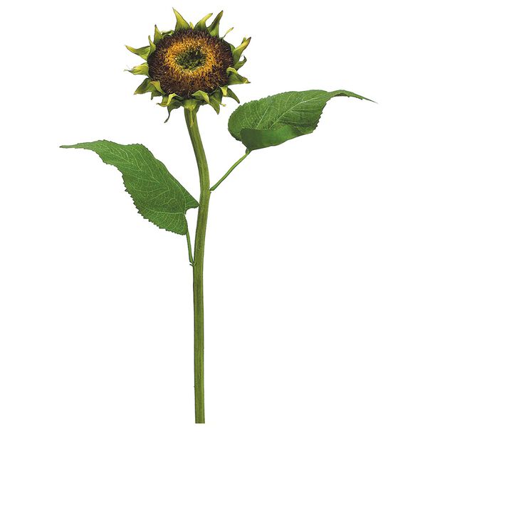 28" Brown Sunflower Artificial Spray