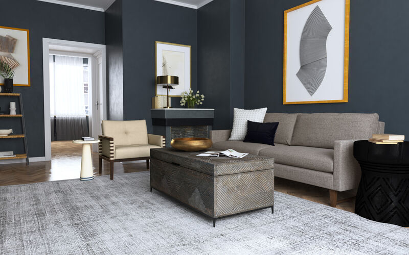 Commerce & Market Carved Stump Side Table