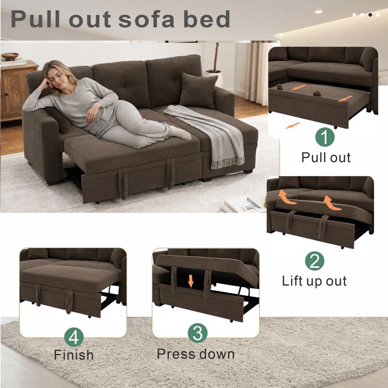 Ludfob Storage Sleeper Sofa image number 4