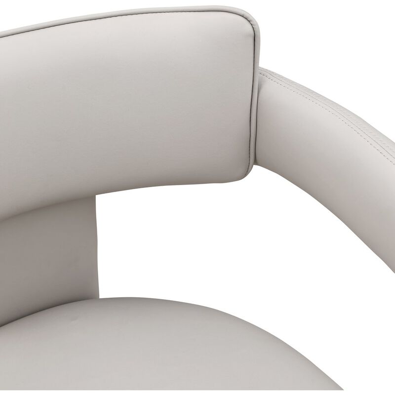 Meridian Furniture Brenda Taupe Vegan Leather Dining Chair, Set of 2