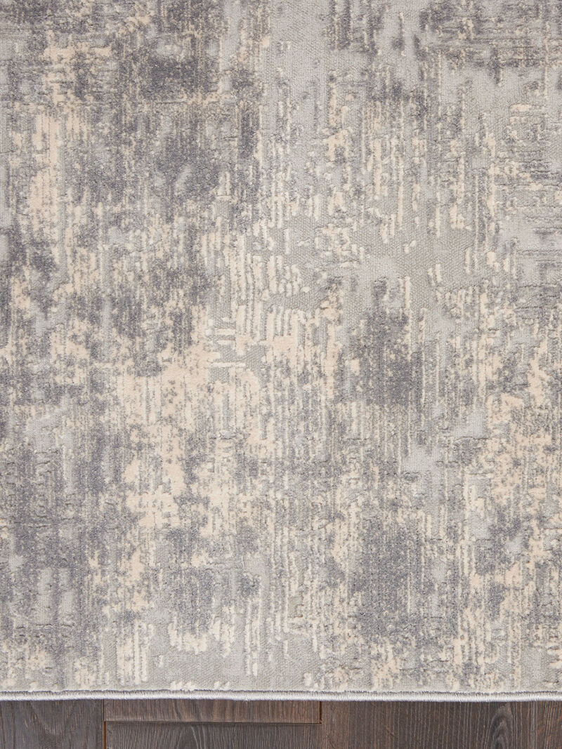 Rustic Textures RUS01 Ivory/Silver 3'11" x 5'11" Rug image number 2