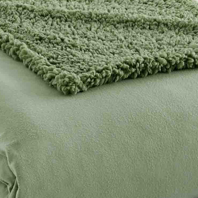 Micro Flannel Reverse to Sherpa Blanket, Full/Queen