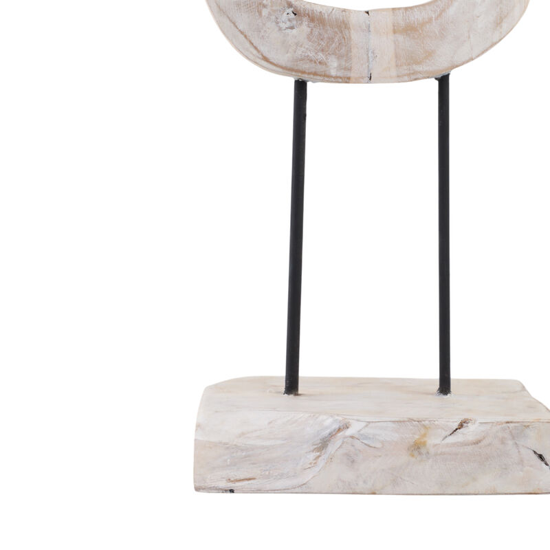41" Teak Chain Sculpture image number 4