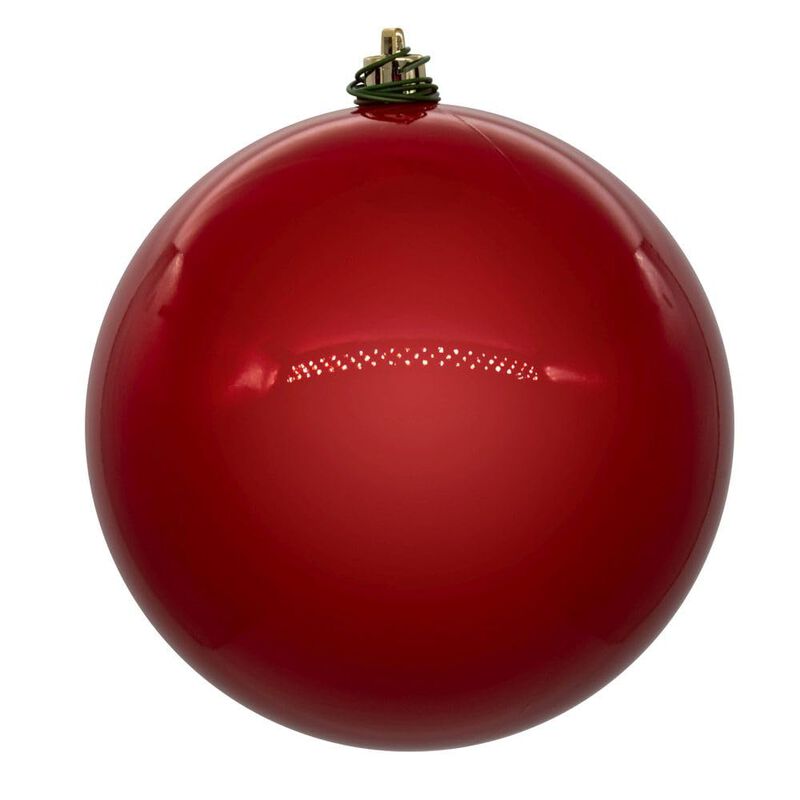 Vickerman 3" Frosty Mint Pearl UV Drilled Ball Ornament, 12 per Bag. image number 1