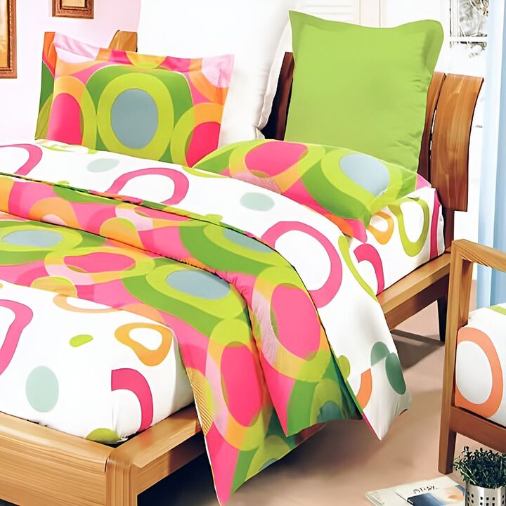 7 Piece Full Size Cotton Bedding Combo with Duvet Cover Set