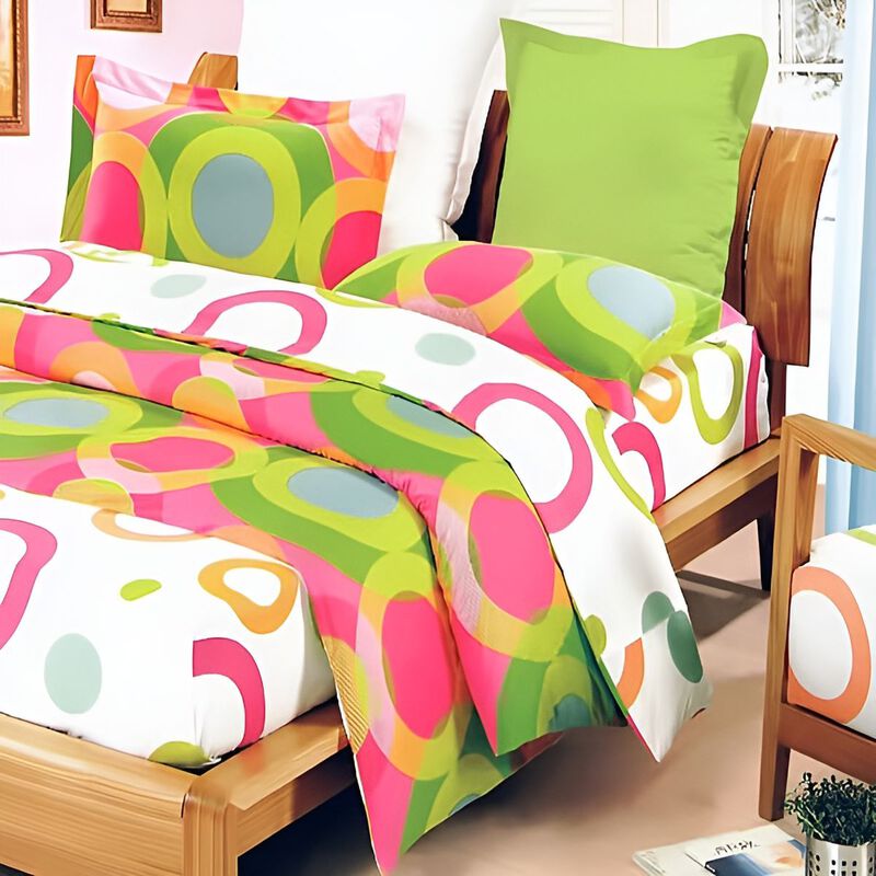 7 Piece Full Size Cotton Bedding Combo with Duvet Cover Set image number 0