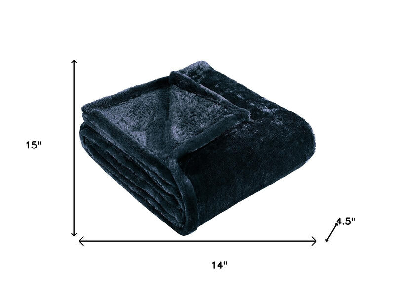 HomeRoots Fleece Plush Throw Blanket image number 3