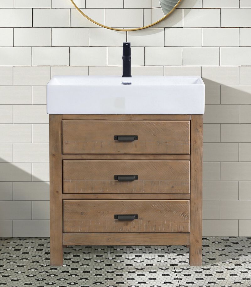 Ava 30" Bathroom Vanity Weathered image number 3
