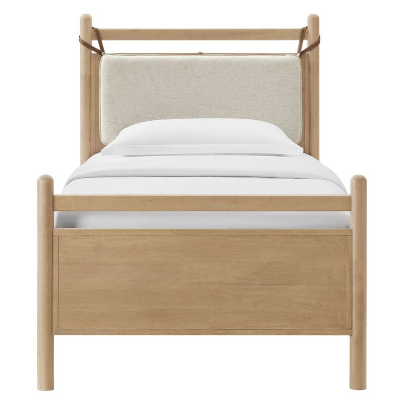 Leni Twin Size Wood Platform Bed Frame image number 4