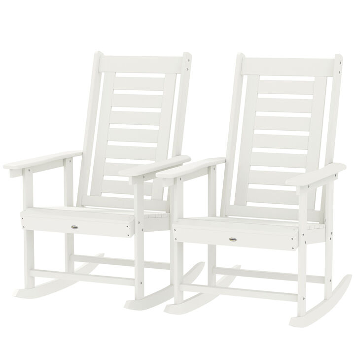 Hivvago 2-Piece Garden Rocking Chair Set