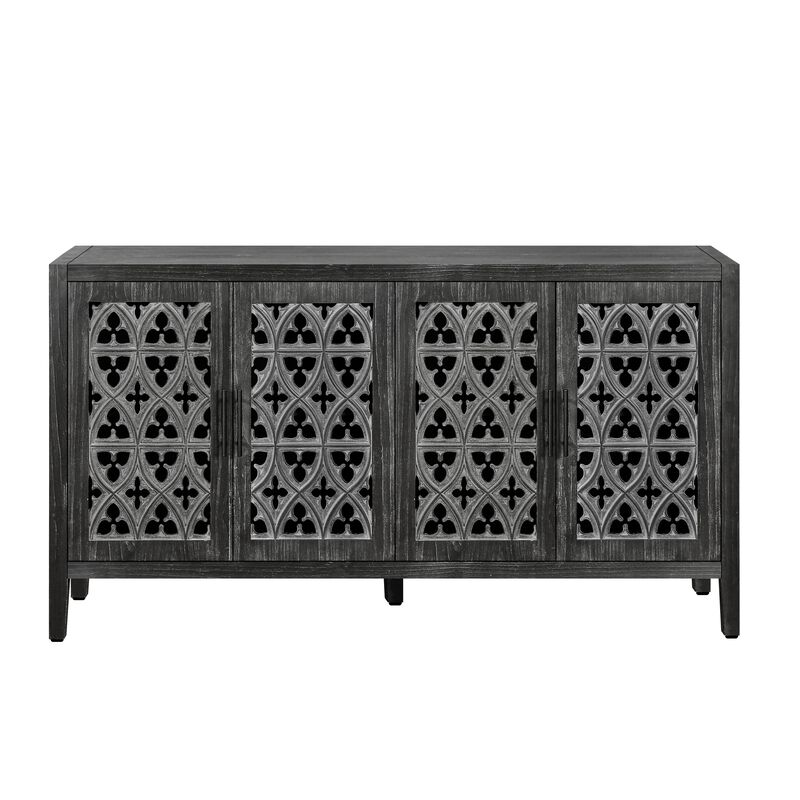 Nasbit Rustic Farmhouse Sideboard Storage Cabinet image number 0