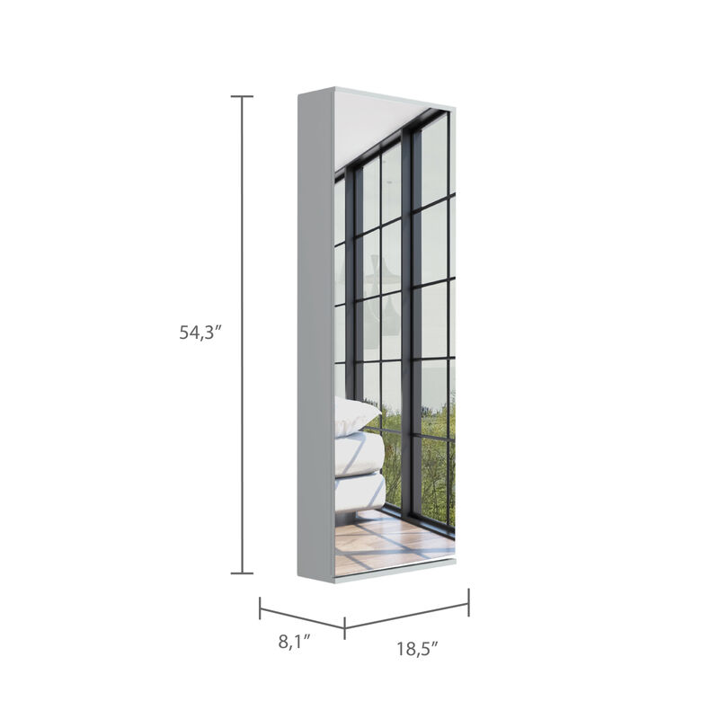 Streamdale Leto Wall Shoe Rack with Mirror - 10-Shoe Capacity image number 3