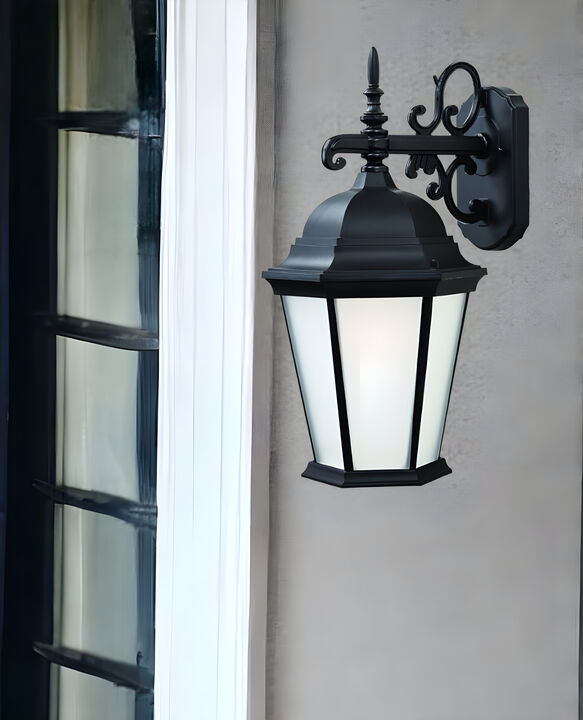 Classic Domed Hanging Wall Lantern for Garden or Porch Lighting