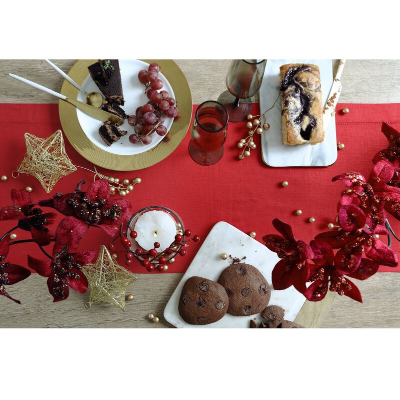 Solino Home Fete 100% Linen Tablecloth &ndash; Handcrafted, Machine Washable, Perfect for Holiday and Everyday Dining