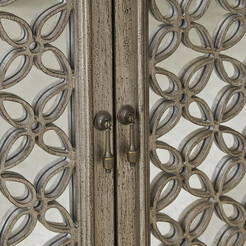Liberty Furniture Westridge 3 Door Accent Cabinet in Wirebrushed Gray image number 7