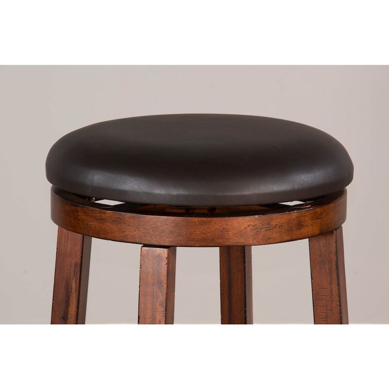 Sunny Designs Bar Swivel Stool, Cushion Seat (Set of 2) image number 3