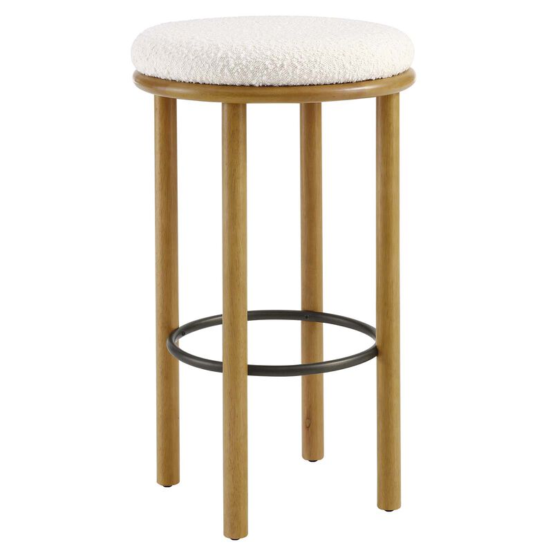 Fable Boucle Fabric Bar Stools - Set of 2 image number 3