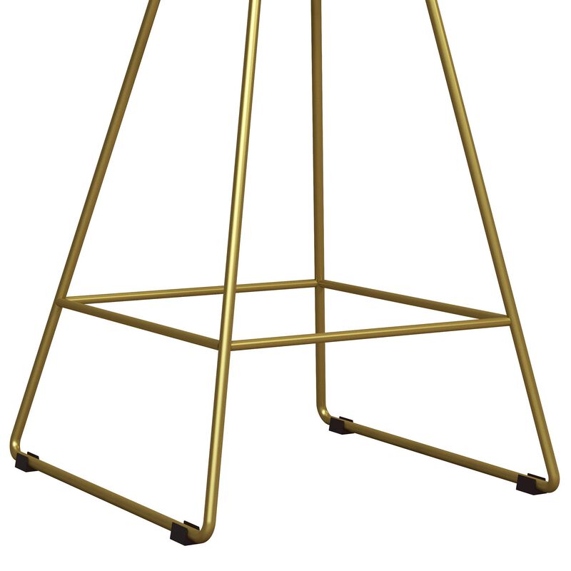CosmoLiving by Cosmopolitan Ellis Wire Counter Height Bar Stool, Brass image number 8