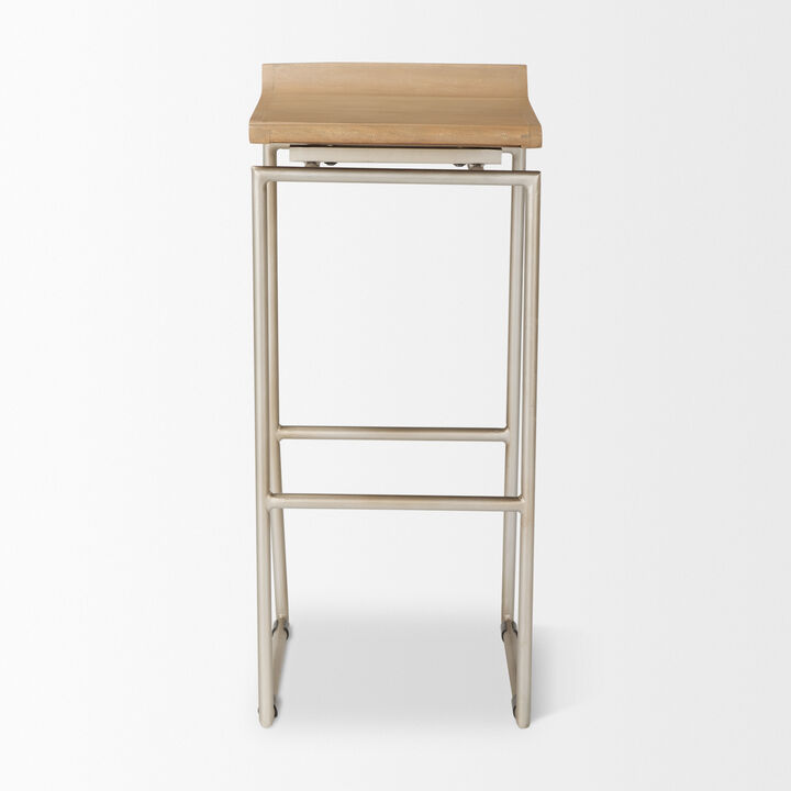 Givens Wood Seat Stool