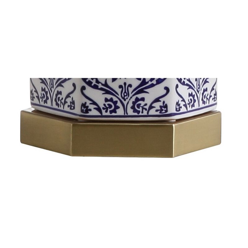 Diana Ginger Jar Ceramic/Metal LED Table Lamp