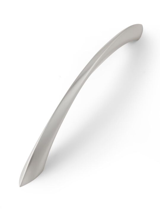 JIASENBAO 5 Pack Brushed Nickel Cabinet Pulls 7.56 Inch Arch Twisted Silver Handles Drawer Kitchen Cupboard Bathroom Dresser Cab