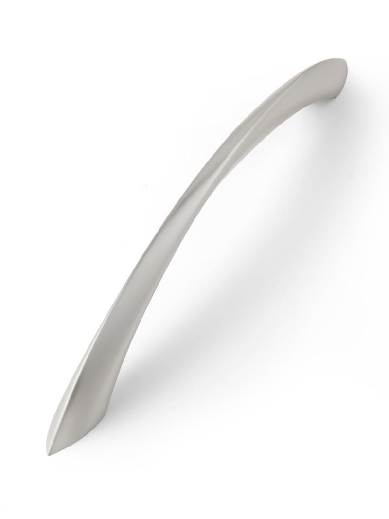 JIASENBAO 5 Pack Brushed Nickel Cabinet Pulls 7.56 Inch Arch Twisted Silver Handles Drawer Kitchen Cupboard Bathroom Dresser Cab