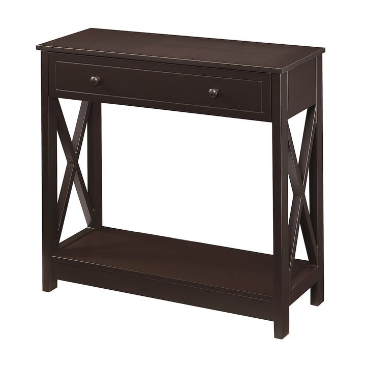 Convenience Concepts Oxford 1 Drawer Entryway Hall Table with Shelf
