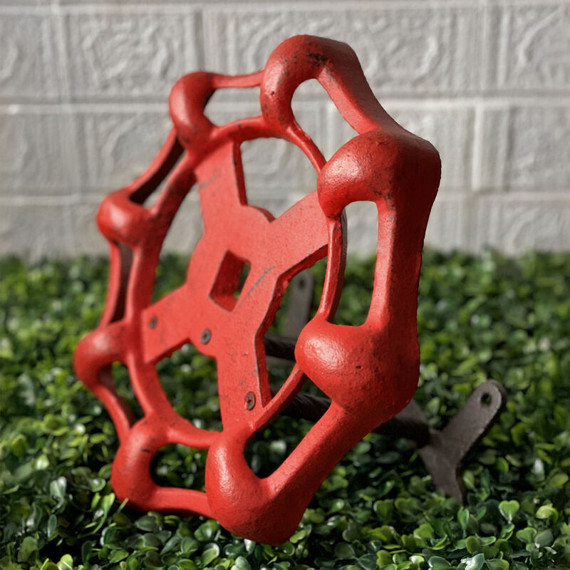 Faucet Spigot Hose Holder - Red Cast Iron - Rustic Outdoor Decor, Holds 75 Feet image number 7