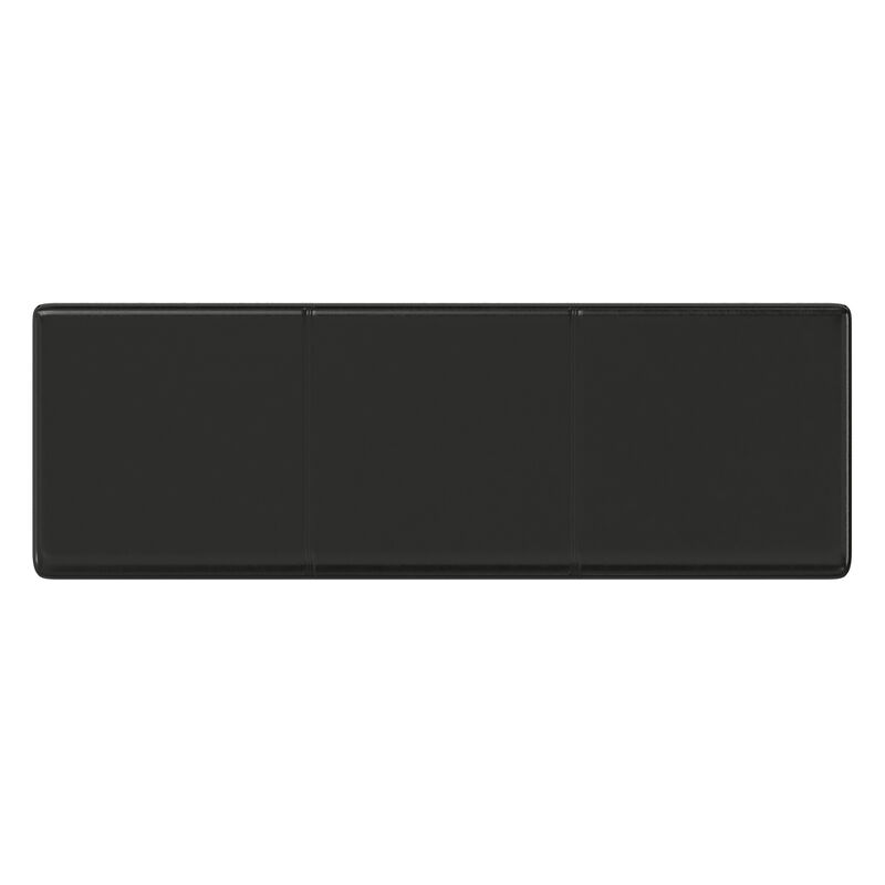 Avalon 54 inch Wide Contemporary Rectangle Extra Large Storage Ottoman Bench in Midnight Black Vegan Faux Leather, Assembled image number 5