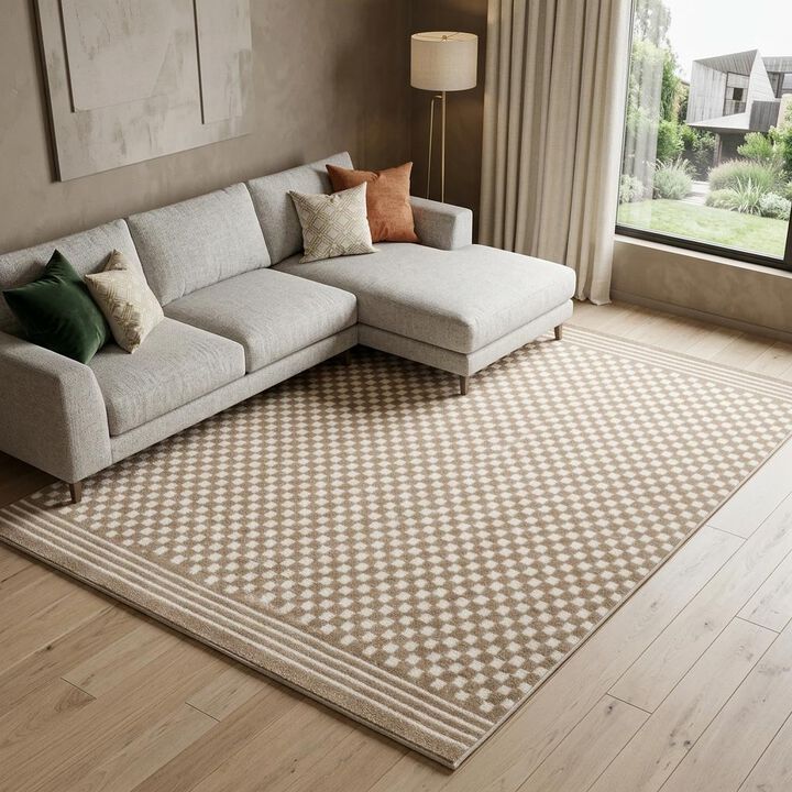 HomeRoots Geometric Area Rug