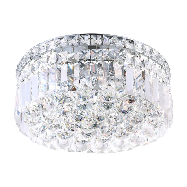 Colosseum 4 Light Flush Mount With Chrome Finish