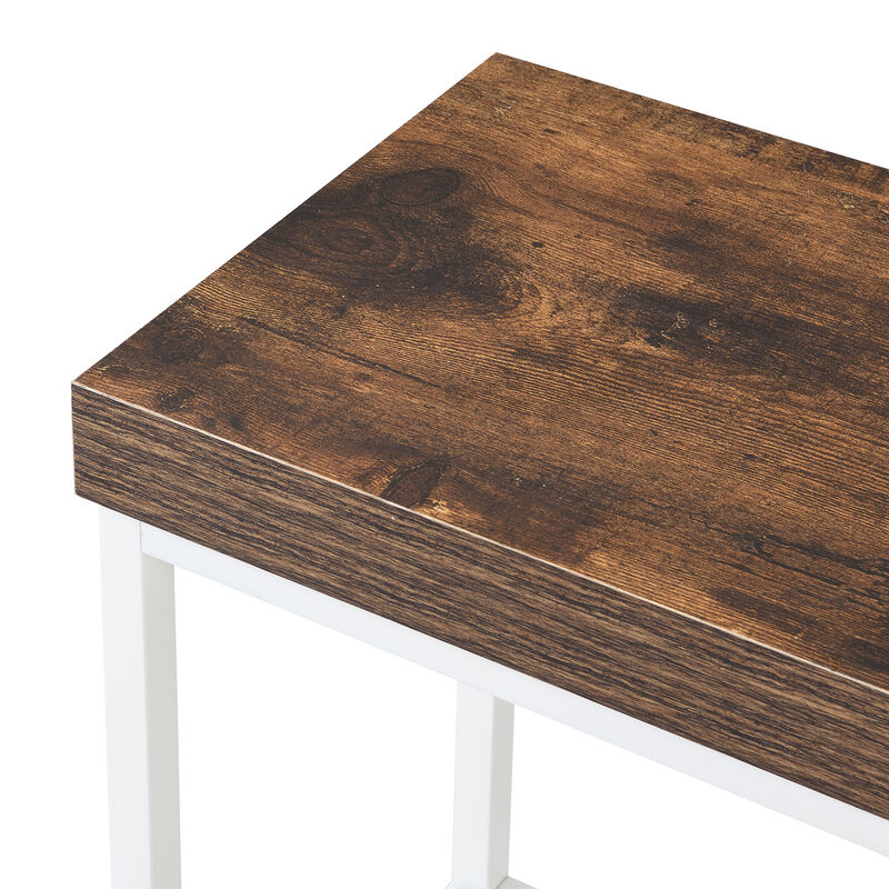 Farmhouse Kitchen Island Set with 2 Stools