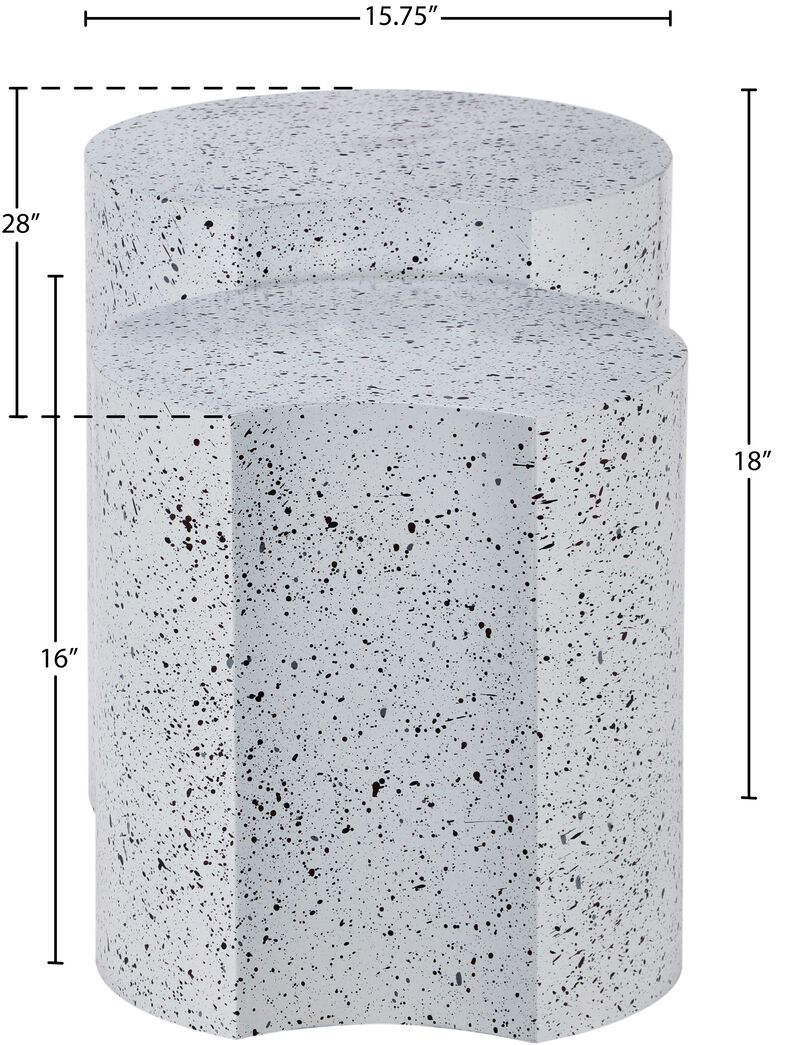 Meridian Furniture Dimple White End Table image number 4