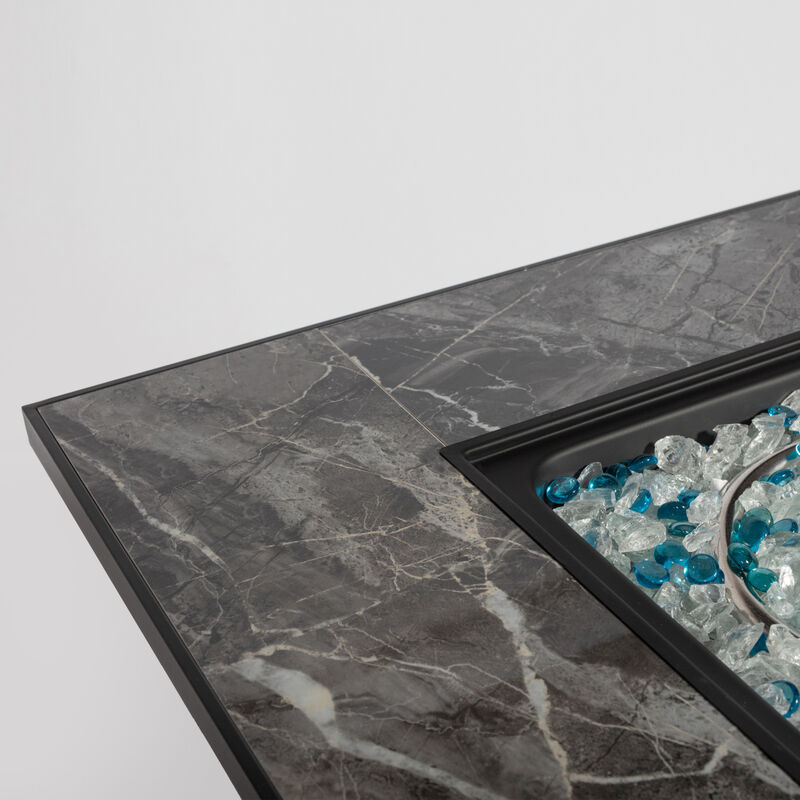 Streamdale 30'' Outdoor Fire Table with Glass Rocks and Rain Cover image number 7