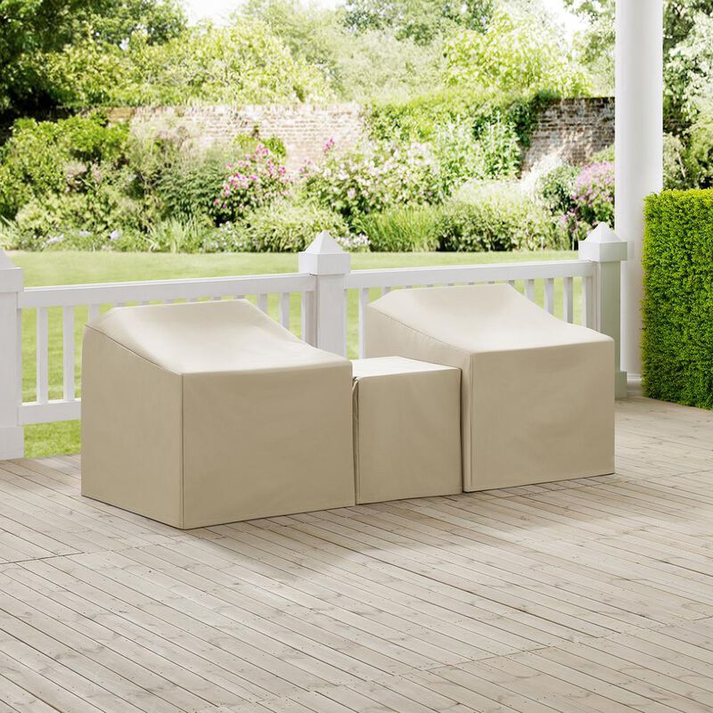 3Pc Outdoor Furniture Cover Set
