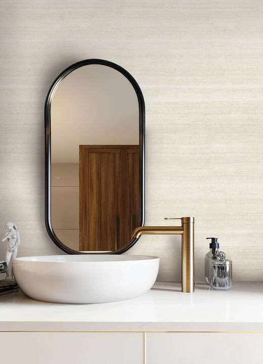 First Light Ivory Striated Wallpaper (Set of 2)