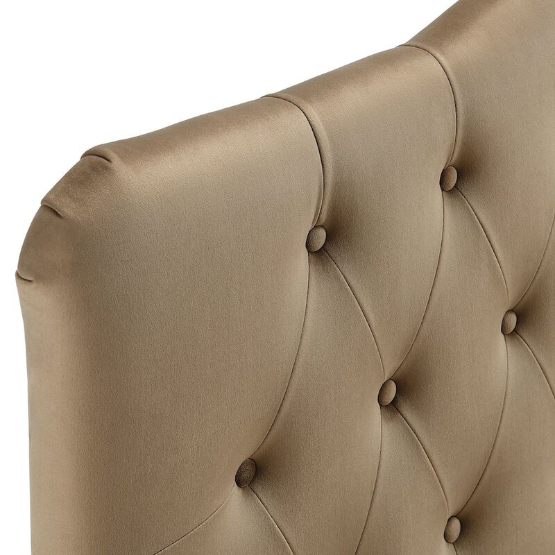 Annabel Stain-Resistant Performance Velvet Full Headboard image number 5