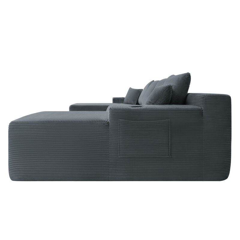 Mernri 126" Cloud Sectional Sofa image number 8