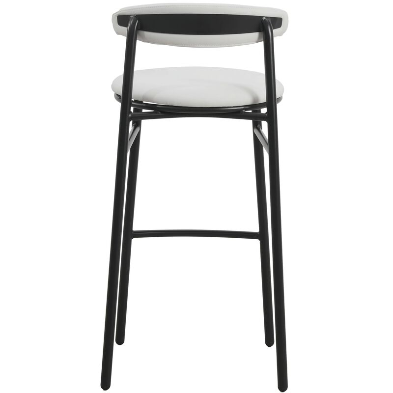 LeisureMod Lume Collection Modern Bar Stool