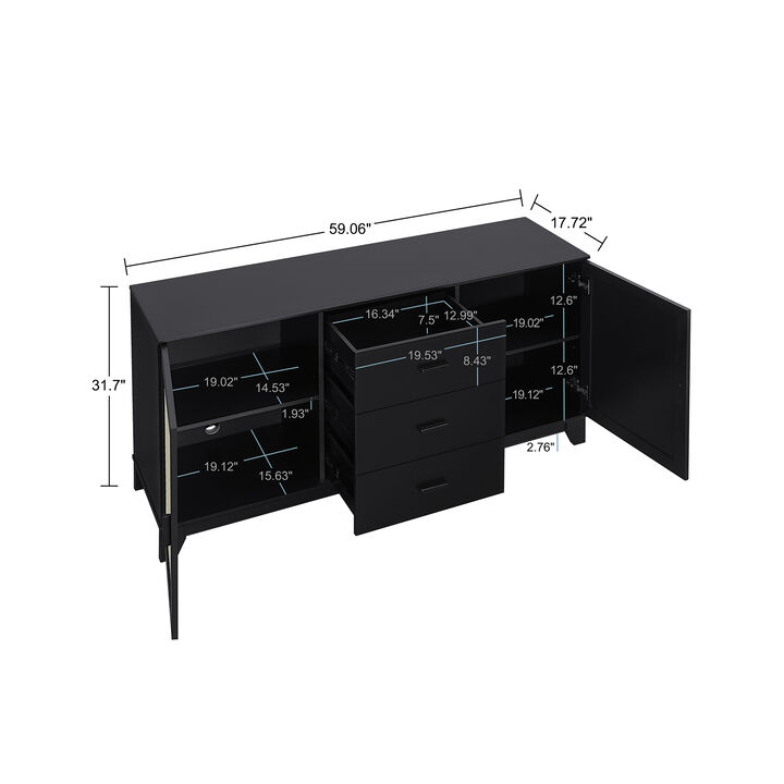 Sheridan Black Sideboard