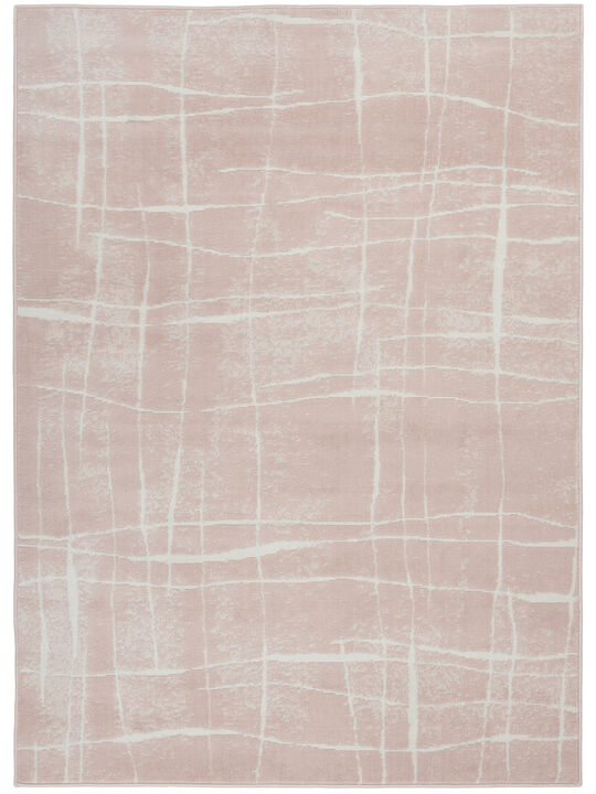 Whimsicle WHS09 Pink/Ivory 6' x 9' Rug