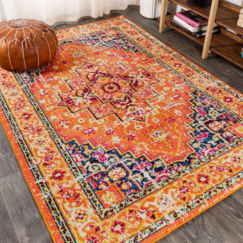 Brooklyn Geometric Medallion Area Rug.