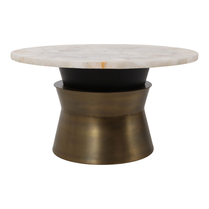 Agate Top Metal Coffee Table