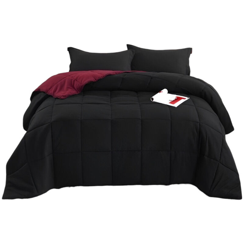 Traditional Microfiber 3-Piece Comforter Set – Soft, Reversible, and Cozy