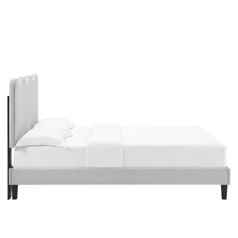 Current Performance Velvet King Platform Bed image number 1