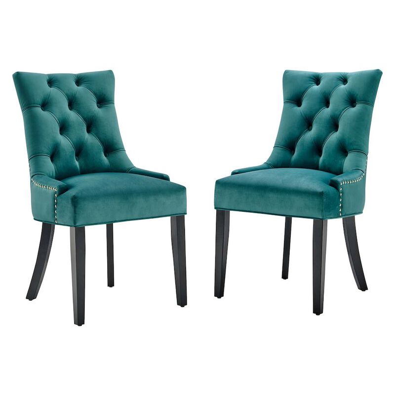 Regent Tufted Performance Velvet Dining Side Chairs Set of 2 image number 0