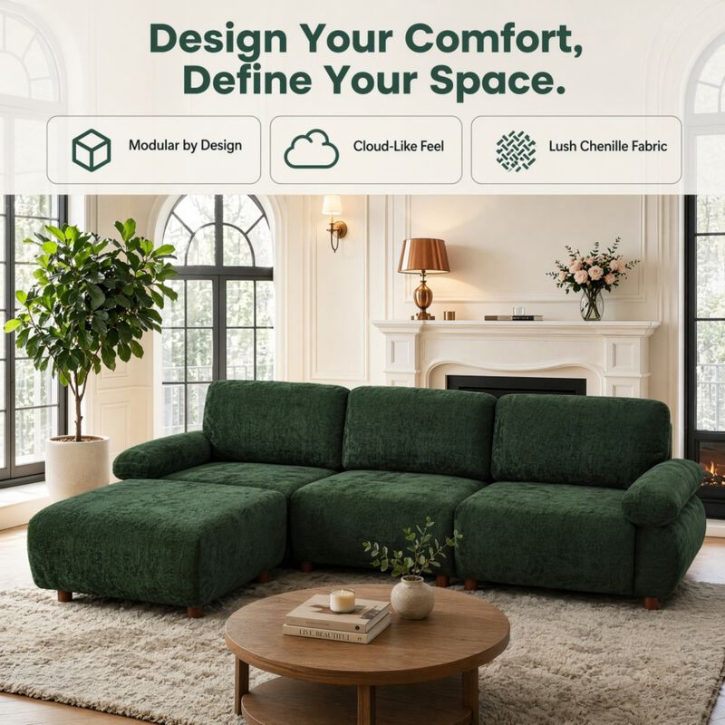 Veblur Modern Sectional Sofa image number 4